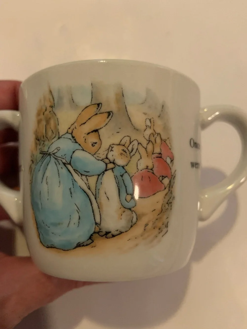 Vintage 90’s Wedgwood Peter Rabbit 6pc Nursery Set Made In England Heirloom